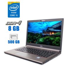 Ноутбук Fujitsu LifeBook E746 / 14" (1920x1080) IPS / Intel Core i5-6200U (2 (4) ядра по 2.3 - 2.8 GHz) / 8 GB DDR4 / 500 GB HDD / Intel HD Graphics 520 / WebCam / DisplayPort