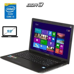 Ноутбук Lenovo G700 / 17.3" (1600x900) TN / Intel Core i5-3230M (2 (4) ядра по 2.6 - 3.2 GHz) / 4 GB DDR3 / 320 GB HDD / Intel HD Graphics 4000 / WebCam 
