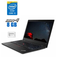 Ноутбук Lenovo ThinkPad L380 / 13.3" (1920x1080) IPS / Intel Core i5-8250U (4 (8) ядра по 1.6 - 3.4 GHz) / 8 GB DDR4 / 240 GB SSD / Intel UHD Graphics 620 / WebCam