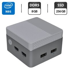 Новий неттоп Mllse Mini PC G6 (ANB01) USFF / Intel N95 (4 ядра по 3.4 GHz) / 8 GB DDR5 / 256 GB SSD / Intel UHD Graphics / Windows 11 Pro + Блок живлення, кабель HDMI