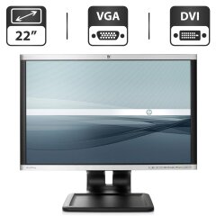 Монитор Б-класс HP Compaq LA2205wg / 22" (1680x1050) TN / USB 2.0, VGA, DVI, DisplayPort + Кабели (VGA и питания) в комплекте