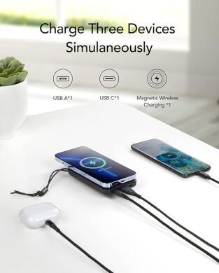 Новый Power Bank Vrurc MagSafe t1151 / 10000 mAh / 5V/2A