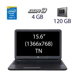 Ноутбук HP 250 G3 / 15.6" (1366x768) TN / Intel Core i3-4005U (2 (4) ядра по 1.7 GHz) / 4 GB DDR3 / 120 GB SSD / WebCam