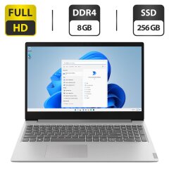 Ультрабук Lenovo IdeaPad S145-15API / 15.6" (1920x1080) IPS / AMD Ryzen 3 3200U (2 (4) ядра по 2.6 - 3.5 GHz) / 8 GB DDR4 / 256 GB SSD / AMD Radeon Vega 3 Graphics / WebCam