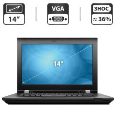 Ноутбук Lenovo ThinkPad L430 / 14" (1366x768) TN / Intel Core i5-3320M (2 (4) ядра по 2.6 - 3.3 GHz) / 8 GB DDR3 / 500 GB HDD NEW / Intel HD Graphics 4000 / DVD-ROM / VGA