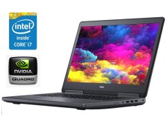 Мобильная рабочая станция Dell Precision 7720 / 17.3" (1920x1080) IPS / Intel Core i7-6820HQ (4 (8) ядра по 2.7 - 3.6 GHz) / 16 GB DDR4 / 256 GB SSD / nVidia Quadro M1200, 4 GB GDDR5, 128-bit / WebCam / Win 10 Pro