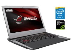 Ігровий ноутбук Asus ROG G752VL / 17.3" (1920x1080) IPS / Intel Core i7-6700HQ (4 (8) ядра по 2.6 - 3.5 GHz) / 16 GB DDR3 / 1000 GB SSD / nVidia GeForce GTX 965M, 2 GB GDDR5, 128-bit / WebCam / DVD-ROM / Win 10 Home