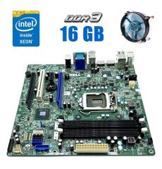 Комплект: Материнская плата Dell Optiplex 7010 MT + Intel Xeon E3-1245 (4 (8) ядера по 3.3 - 3.7 GHz) (аналог i7-2600) + 16 GB DDR3 + Кулер Vinga Q4