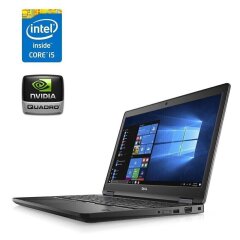 Мобильная рабочая станция Dell Precision 3520 / 15.6" (1920x1080) IPS / Intel Core i5-7440HQ (4 ядра по 2.8 - 3.8 GHz) / 8 GB DDR4 / 500 GB SSD / nVidia Quadro M620, 2 GB GDDR5, 128-bit / WebCam