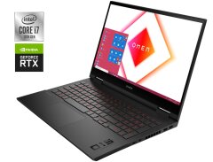 Игровой ноутбук HP Omen 15-ek1001ua / 15.6" (1920x1080) IPS / Intel Core i7-10750H (6 (12) ядер по 2.6 - 5.0 GHz) / 32 GB DDR4 / 1000 GB SSD / nVidia GeForce RTX 3070, 8 GB GDDR6, 256-bit / WebCam