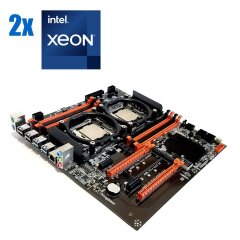 Комплект: Материнская плата ZX-DU99D4_V1.31 + 2x Intel Xeon E5-2650 v4 (12 (24) ядер по 2.2 - 2.9 GHz)