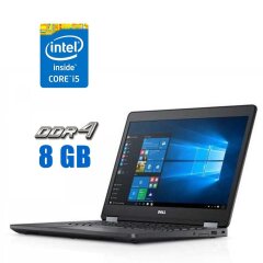 Ноутбук Dell Latitude E5470 / 14" (1366x768) TN / Intel Core i5-6200U (2 (4) ядра по 2.3 - 2.8 GHz) / 8 GB DDR4 / 480 GB SSD / Intel HD Graphics 520 / WebCam
