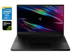 Игровой ноутбук Б-класс Razer Blade 15 RZ09-0367 / 15.6" (1920x1080) IPS / Intel Core i7-8750H (6 (12) ядер по 2.2 - 4.1 GHz) / 16 GB DDR4 / 512 GB SSD / nVidia GeForce GTX 1070 Max-Q, 8 GB GDDR5, 256-bit / WebCam