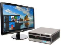 Комплект ПК: Viglen genie SFF / Intel Core 2 Quad Q6600 (4 ядра по 2.4 GHz) / 8 GB DDR3 / 250 GB HDD / Intel GMA Graphics X4500 / DVD-RW + Монитор Philips 226V4L / 22" (1920x1080) TN / 1x DVI, 1x VGA, 1x Audio / 2x 2W