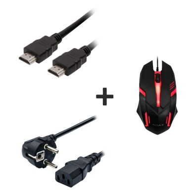 Новая игровая мышка + Кабель питания + Кабель HDMI