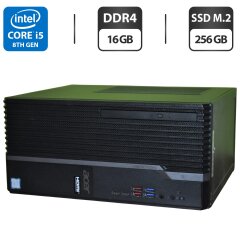 Компьютер Acer Veriton S4660G Tower / Intel Core i5-8400 (6 ядер по 2.8 - 4.0 GHz) / 16 GB DDR4 / 256 GB SSD M.2 / Intel UHD Graphics 630 / Windows 11 Pro