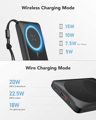 Новый Power Bank Vrurc MagSafe t1151 / 10000 mAh / 5V/2A
