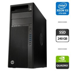 Робоча станція HP Workstation Z440 Tower / Intel Xeon E5-2690 v4 (14 (28) ядер по 2.6 - 3.5 GHz) / 32 GB DDR4 ECC / 240 GB SSD / nVidia Quadro K2200, 4 GB GDDR5, 128-bit / 700W / DisplayPort