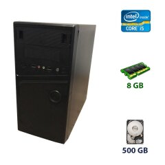 Ezcool MQ355B NEW Tower / Intel Core i5-750 (4 ядра по 2.66 - 3.2 GHz) / 8 GB DDR3 / 500 GB DDR3 / nVidia GeForce GT 610, 1 GB DDR3, 64-bit / 400W NEW