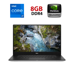Мобильная рабочая станция Dell Precision 5540 / 15.6" (1920x1080) IPS / Intel Core i5-9300H (4 (8) ядра по 2.4 - 4.1 GHz) / 8 GB DDR4 / 240 GB SSD / nVidia Quadro T1000, 4 GB GDDR5, 128-bit / WebCam