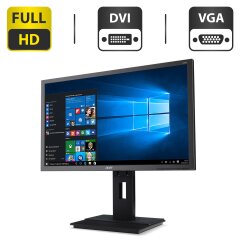 Монітор Acer Professional B226HQL / 22" (1920x1080) TN / VGA, DVI / Вбудовані колонки 1x 1W + Кабелі підключення
