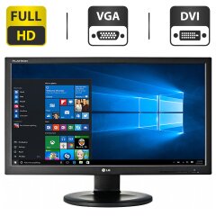 Монитор LG Flatron IPS231P-BN / 23" (1920x1080) IPS / VGA, DVI / Встроенные колонки 2x 2W / VESA 75x75 + Кабель питания