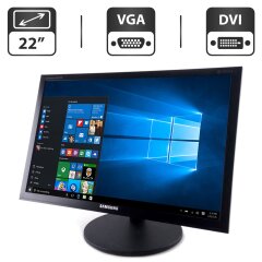 Монитор Samsung SyncMaster B2240w / 22" (1680x1050) TN / VGA, DVI / Встроенные колонки 2x 1W + Кабель питания