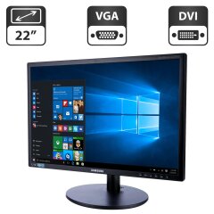 Монитор Samsung SyncMaster S22B420BW / 22" (1680x1050) TN / DVI, VGA / Pivot / VESA 100x100 + Кабели (VGA или DVI на выбор) и питания