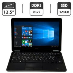 Нетбук Dell Latitude E7240 / 12.5" (1366x768) TN / Intel Core i5-4200U (2 (4) ядра по 1.6 - 2.6 GHz) / 8 GB DDR3 / 128 GB SSD / Intel HD Graphics 4400 / WebCam / Windows 10 Pro