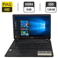 Ноутбук Б-класс Acer Aspire ES1-572 / 15.6" (1920x1080) TN / Intel Core i3-6006U (2 (4) ядра по 2.0 GHz) / 8 GB DDR4 / 128 GB SSD / Intel HD Graphics 520 / WebCam