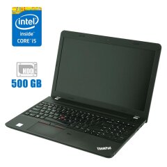 Ноутбук Lenovo ThinkPad E560 / 15.6" (1366x768) TN / Intel Core i5-6200U (2 (4) ядра по 2.3 - 2.8 GHz) / 4 GB DDR3 / 500 GB HDD / WebCam / Intel HD Graphics 520