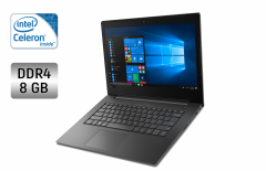 Ноутбук Lenovo V130-14IGM / 14" (1366x768) TN / Intel Celeron N4000 (2 ядра по 1.1 - 2.6 GHz) / 8 GB DDR4 / 128 GB SSD / Intel UHD Graphics 600 / WebCam