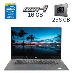 Рабочая станция Б-класс Dell Precision 5520 / 15.6" (1920x1080) IPS / Intel Core i7-7820HQ  (4 (8) ядра по 2.9 - 3.9 GHz) / 16 GB DDR4 / 256 GB SSD / nVidia Quadro M1200, 4 GB GDDR5, 128-bit / WebCam / Windows 10 PRO Lic