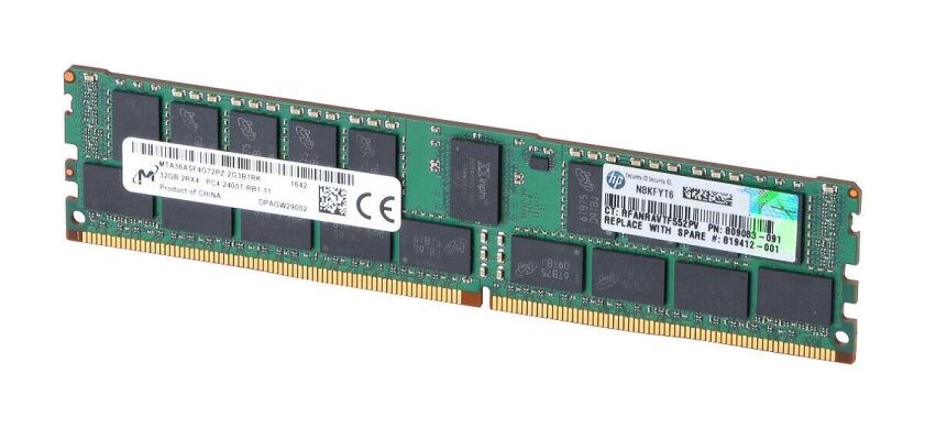 Серверная оперативная память HP Micron / 32 GB / DDR4 ECC / 2400 GHz