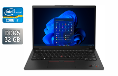 Ультрабук Lenovo ThinkPad X1 Carbon Gen11 / 14" (1920x1080) IPS / Intel Core i7-1365U (10 (12) ядер по 1.3 - 5.2 GHz) / 32 GB DDR5 / 1000 GB SSD / Intel Iris Xe Graphics / WebCam / Windows 11