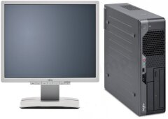 Fujitsu Esprimo e5730 / Intel Pentium Dual-Core E5400 (2 ядра по 2.7GHz) / 4GB RAM / 160GB HDD + монитор Fujitsu B19-6 / 19' / 1280x1024