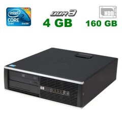 ПК HP Compaq 6000 Pro SFF / Intel Core 2 Quad Q8300 (4 ядра по 2.5 GHz) / 4 GB DDR3 / 160 GB HDD / Intel GMA Graphics 4500 / DVD-ROM