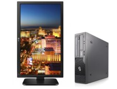 Комплект ПК: Fujitsu Esprimo E500 E85+ SFF / Intel Core i3-2120 (2 (4) ядра по 3.3 GHz) / 16 GB DDR3 / 480 GB SSD / Intel HD Graphics 2000 + Монитор LG 24MB37PM / 24" (1920x1080) IPS / 2x 1W + клавиатура и мышь