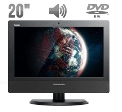 Моноблок Б-класс Lenovo ThinkCentre M73z All-in-One / 20" (1600x900) TN / Intel Celeron G1840 (2 ядра по 2.8 GHz) / 4 GB DDR3 / 250 GB HDD / Intel HD Graphics / Встроенные колонки 2x 2W / DVD-RW