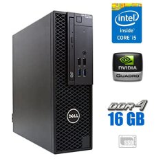 Ігровий ПК Dell Precision 3420 SFF / Intel Core i5-6500 (4 ядра по 3.2 - 3.6 GHz) / 16 GB DDR4 / 256 GB SSD M.2 NEW / nVidia Quadro K1200, 4 GB GDDR5, 128-bit