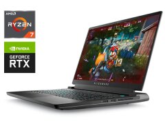 Игровой ноутбук Dell Alienware M15 R7 P109F / 15.6" (1920x1080) IPS / AMD Ryzen 7 5800H (8 (16) ядер по 3.2 - 4.4&nbsp;GHz) / 16 GB DDR4 / 256 GB SSD + 1000 GB HDD / nVidia GeForce RTX 3060, 6 GB GDDR6, 192-bit / WebCam / Win 10 Pro