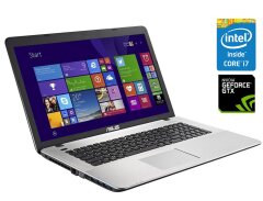 Игровой ноутбук Asus R752L / 17.3" (1920x1080) IPS / Intel Core i7-5500U (2 (4) ядра по 2.4 - 3.0 GHz) / 12 GB DDR3 / 512 GB SSD / nVidia GeForce GTX 850M, 2 GB DDR3, 128-bit / WebCam / DVD-ROM / Win 10 + сумка-чехол