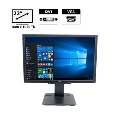 Монитор Fujitsu B22W-6 / 22" (1680x1050) TN / VGA, DVI / Встроенные колонки 2x 2W / VESA 100x100 + Кабель питания