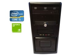 ПК Б-класс Gigabyte Tower / Intel Core i5-2500 (4 ядра по 3.3 - 3.7 GHz) / 8 GB DDR3 / 256 GB SSD / nVidia GeForce GT 630, 2 GB DDR3, 64-bit / 350W / DVD-RW