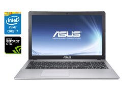 Игровой ноутбук Б-класс Asus R510J / 15.6" (1920x1080) TN / Intel Core i7-4710HQ (4 (8) ядра по 2.5 - 3.5 GHz) / 12 GB DDR3 / 128 GB SSD + 1000 GB HDD / nVidia GeForce GTX 850M, 2 GB GDDR3, 128-bit / WebCam / Win 10