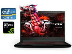 Игровой ноутбук MSI GF63 Thin 10SC / 15.6" (1920x1080) IPS / Intel Core i5-10500H (6 (12) ядер по 2.5 - 4.5 GHz) / 16 GB DDR4 / 256 GB SSD + 2000 GB HDD / nVidia GeForce GTX 1650 Max-Q, 4 GB GDDR6, 128-bit / WebCam / Win 10 Home