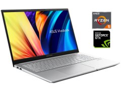 Ігровий ноутбук Б-клас Asus Vivobook Pro 15 M6500QB / 15.6" (1920x1080) IPS / AMD Ryzen 5 5600H (6 (12) ядер по 3.3 - 4.2 GHz) / 8 GB DDR4 / 512 GB SSD NVMe / nVidia GeForce GTX 1650, 4 GB GDDR5, 128-bit / WebCam