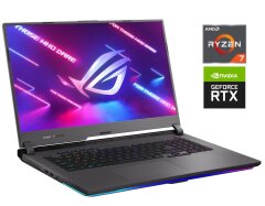 Ігровий ноутбук Asus ROG Strix G713IM / 17.3&rdquo; (1920x1080) IPS / AMD Ryzen 7 4800H (8 (16) ядер по 2.9 - 4.2 GHz) / 32 GB DDR4 / 1000 GB SSD / nVidia GeForce RTX 3060, 6 GB GDDR6, 192-bit
