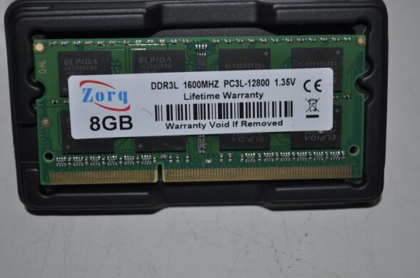 Новая оперативная память для ноутбука Zorq / 2Rx8 / 8 GB / DDR3 SO-DIMM / 1600 MHz
