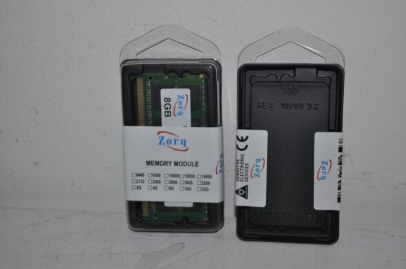 Новая оперативная память для ноутбука Zorq / 2Rx8 / 8 GB / DDR3 SO-DIMM / 1600 MHz
